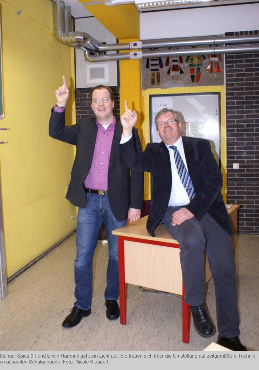 LED-Technik im Bad Berleburger Gymnasium